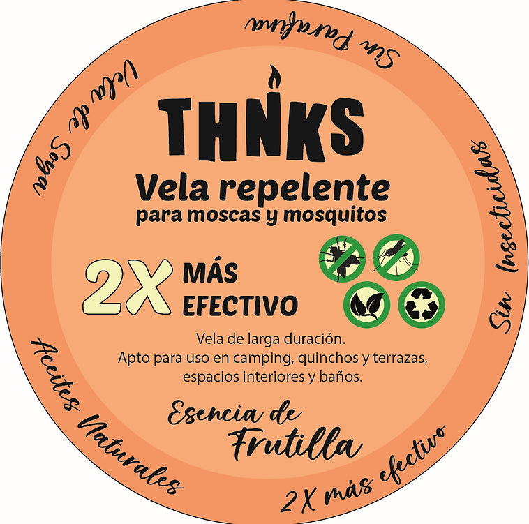 Velas repelentes de mosquitos y moscas