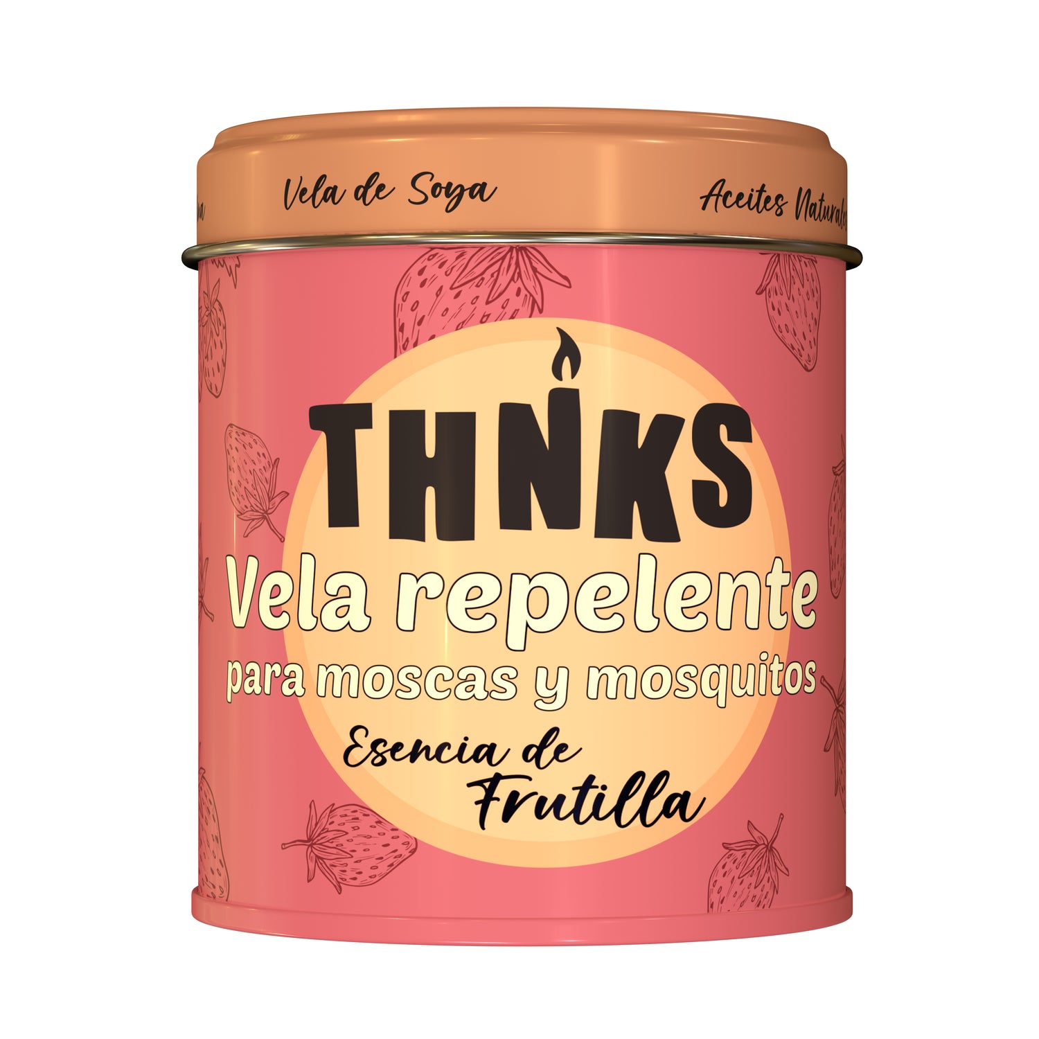 VELA REPELENTE THNKS FRUTILLA